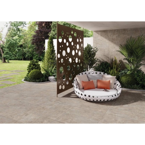 Keope Percorsi Frame Imperiale Walnut Boden- und Wandfliese Spazzolato (R10) 30x60 cm