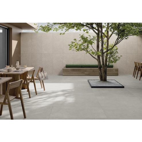 Keope Grace Grey Terrassenplatte Strukturiert (R11) 60x60 cm