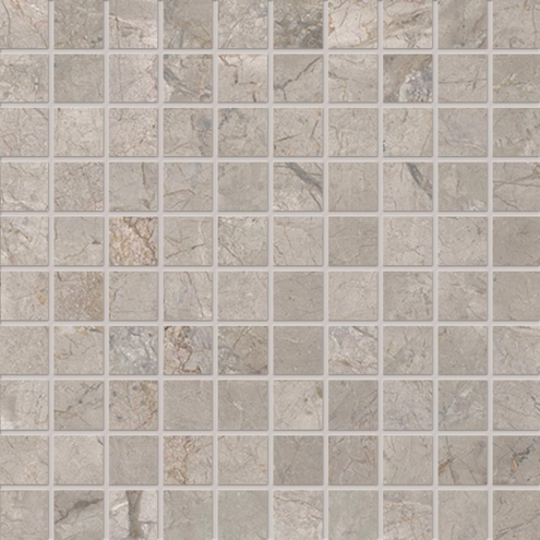 Keope Elements Lux Silver Grey Mosaik 3x3 Lappato (poliert) 30x30 cm