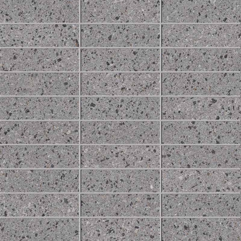 Keope Lavica Grey Mosaik Listello Spazzolato (R10) 30x30 cm