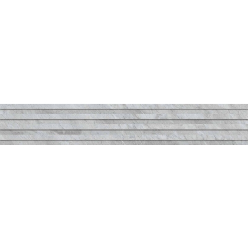 Keope Versilia Bardiglio Silver Dekor Plisse 3D ULTRAsilky 3D 18,4x120 cm