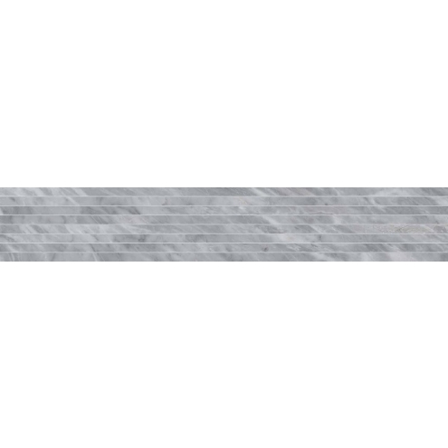 Keope Versilia Nuvolato Grey Dekor Plisse ULTRAsilky 20x120 cm