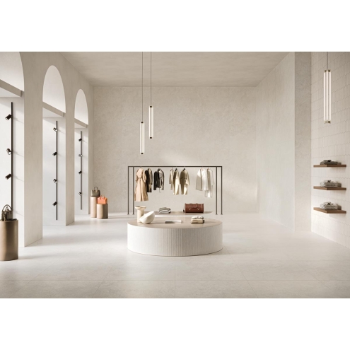 Keope Trevi Cross White Boden- und Wandfliese Spazzolato (R10) 120x120 (119,5x119,5) cm