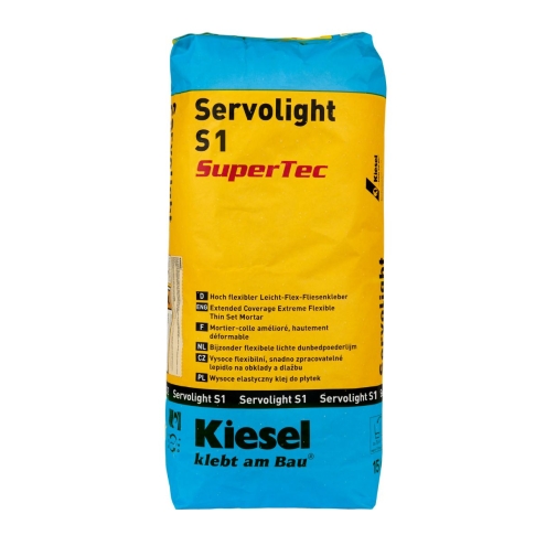 Kiesel Servolight S1 SuperTec Leicht-Flex-Fliesenkleber 15 kg Sack