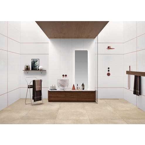 PrimeCollection Blanco XXL Wandfliese weiß 45x120 cm