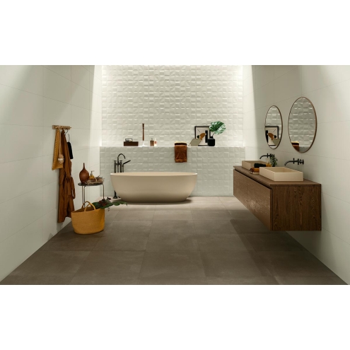 Love Tiles Genesis Rise White Matt 30x60 cm Wanddekor