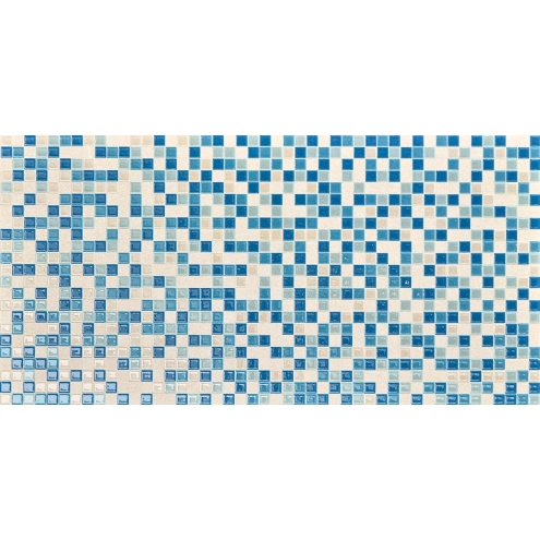 Love Tiles Sense Bitmap Blue Natural 35x70 cm Wanddekor