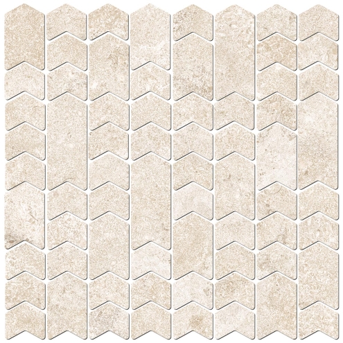 Love Tiles Elan Blanc Wandmosaik Route 35x35 cm