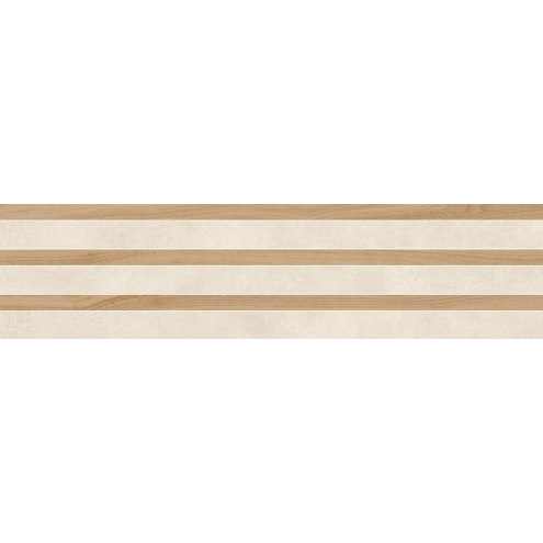 Margres Metropolis Capital White Anpoliert Dekor 30x120 cm