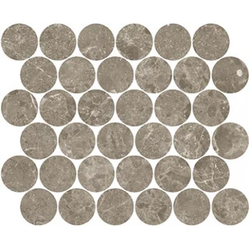 Margres Pure Stone Grey Anpoliert Mosaik Circles 28x32 cm