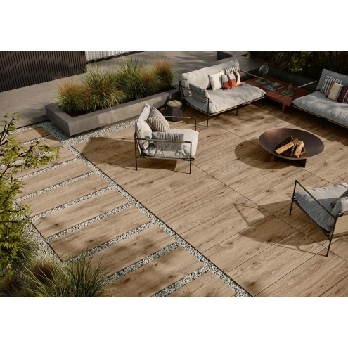 Margres Bare&Bold Bold Dark Beige Antislip Terrassenplatte 40x120 cm