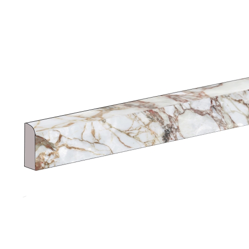 Mirage Cosmopolitan Arabescato Oro Poliert Sockel 7,2x80 cm