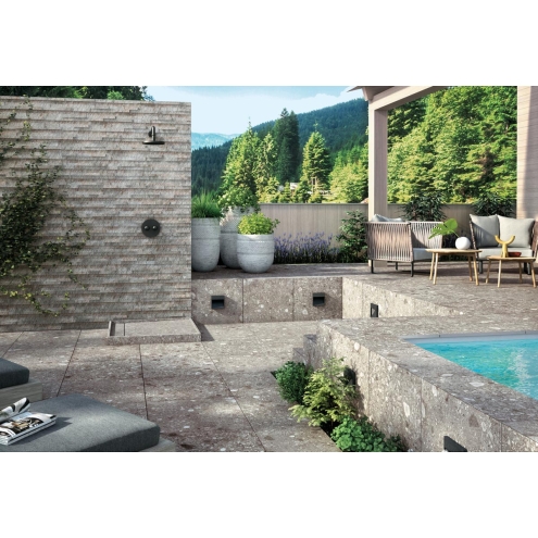 Mirage Norr Gra Strukturiert Terrassenplatte 120x120 cm
