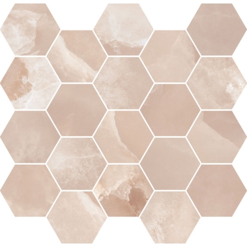 Mirage Onyce Rose ON04 Lucida Mosaik Esagona 29,5x27 cm