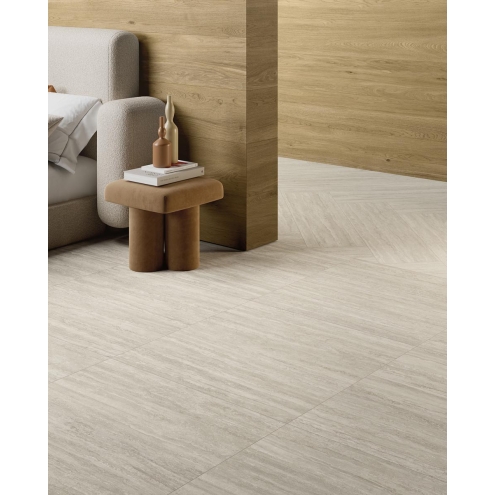 Pastorelli New Classic White geschliffen Boden- und Wandfliese 60x120 cm