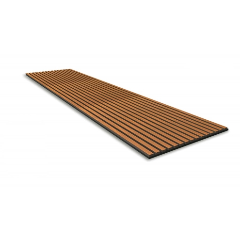 PrimeCollection Akustik Wandpaneel Teak MDF Furnier 240x60 cm