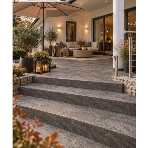 PrimeCollection Nevada Grau Terrassenplatte 40x80