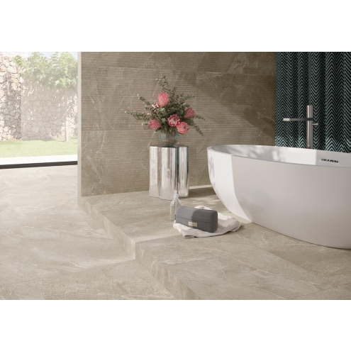 PrimeCollection ReShape Sand Wanddekor Lines 60x120 cm
