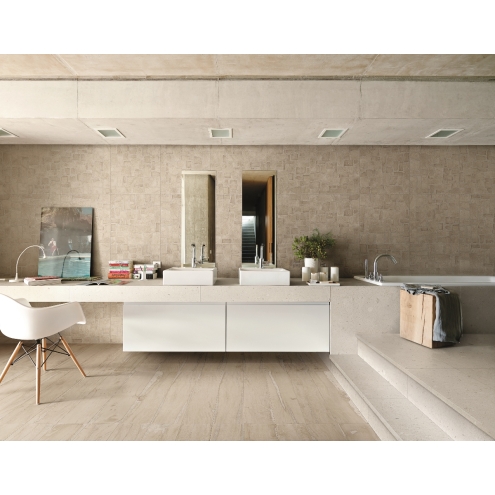 Provenza Alter Boden- und Wandfliese Sbiancato 20x120 cm