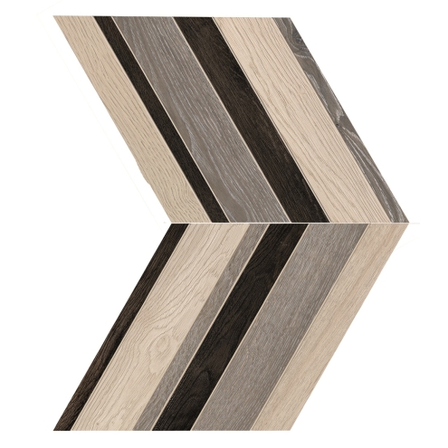 Provenza Provoak Grigio/Bianco/Nero Dekor Chevron 29,4x34 cm