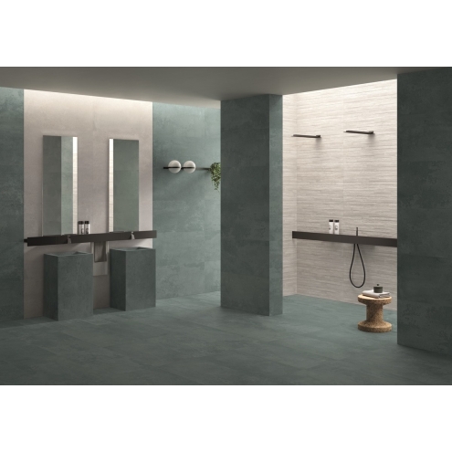 Provenza Re-Play Concrete Boden- und Wandfliese Verdigris Recupero 60x120 cm