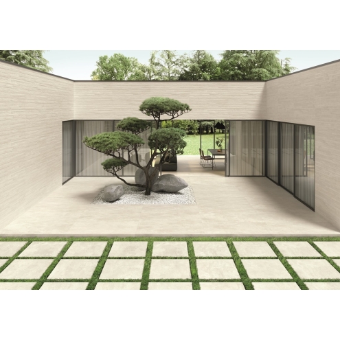 Provenza Re-Play Concrete Terrassenplatte White Recupero 80x80 cm