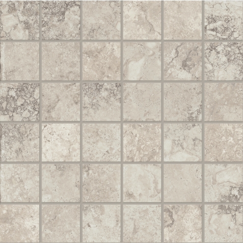 Provenza Unique Travertine Mosaik 5x5 Silver Ancient matt Matte 30x30 cm