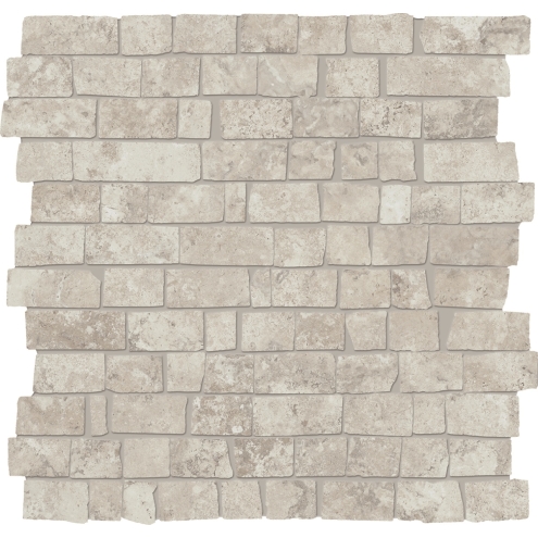 Provenza Unique Travertine Mosaico MiniBlock Silver Ancient matt Matte 30x30 cm