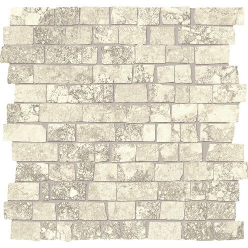 Provenza Unique Travertine Mosaico MiniBlock White Ancient matt Matte 30x30 cm