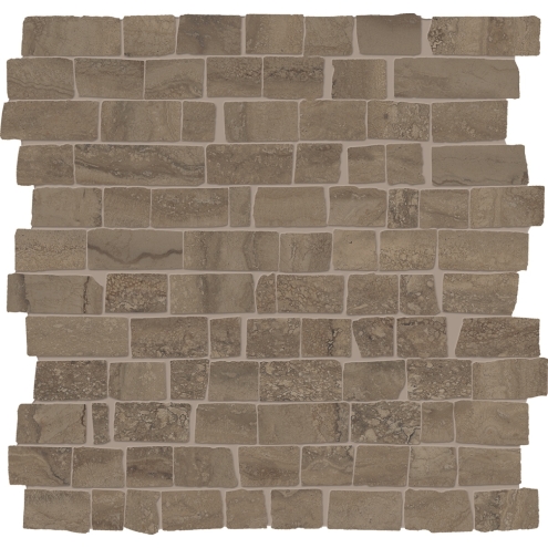 Provenza Unique Travertine Mosaico MiniBlock Chocolate Vein Cut matt Matte 30x30 cm