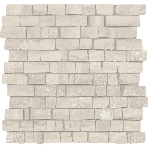 Provenza Unique Travertine Mosaico MiniBlock Silver Vein Cut matt Matte 30x30 cm