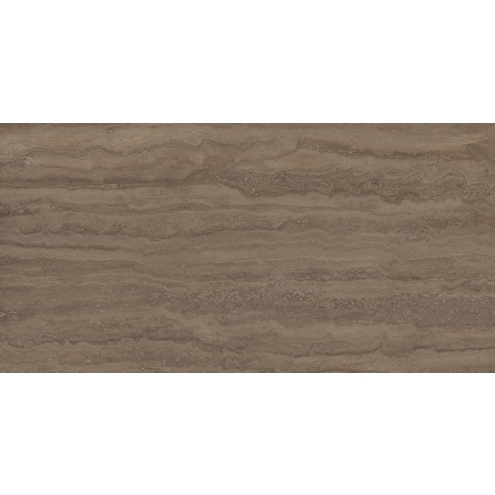 Provenza Unique Travertine Boden- und Wandfliese Chocolate Vein Cut glänzend 60x120 cm