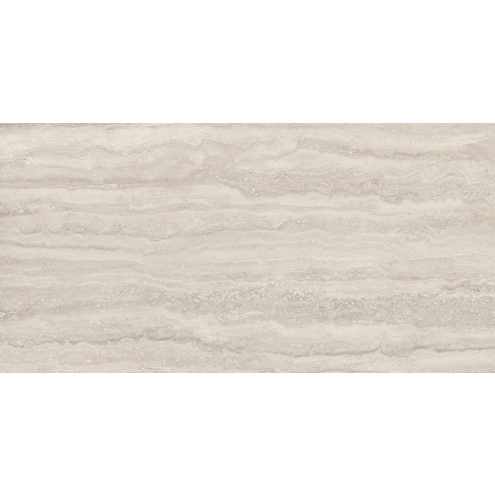 Provenza Unique Travertine Boden- und Wandfliese Silver Vein Cut glänzend 60x120 cm