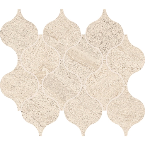 Provenza Pietra di Orosei Corda Mosaik Provenzale matt SilkTech 29,2x33,2 cm
