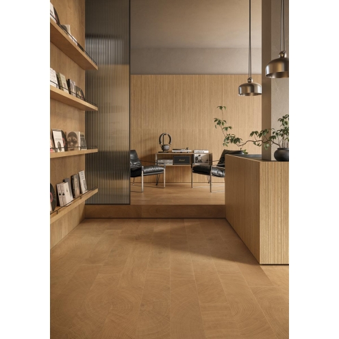 Provenza W-Circles Walnut Boden- und Wandfliese 20x120 cm
