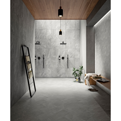 PrimeCollection QuarzStone Boden- und Wandfliese Grey 15x60 cm
