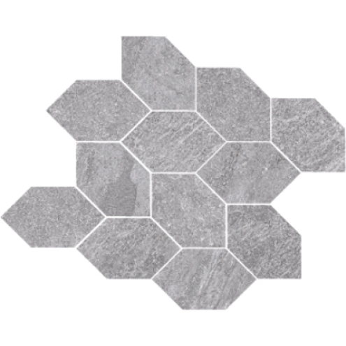 PrimeCollection QuarzStone Mosaik Foliage Grey 30x32 cm