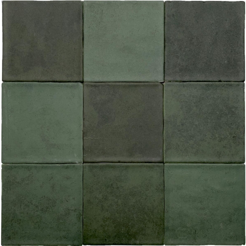 Revoir Paris Atelier Emeraude matt Wandfliese 10x10 cm