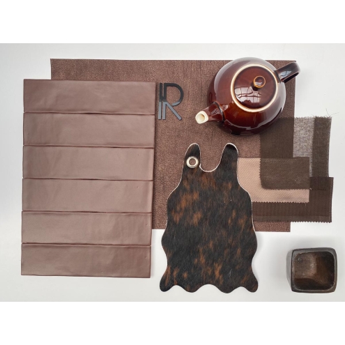 Revoir Paris Provence Chocolat matt Wandfliese 6,2x25 cm