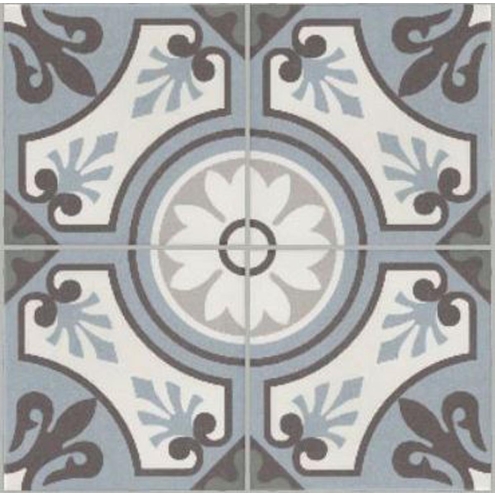 Revoir Paris La Madeleine Lilou Bleu matt Wand/Bodenfliese 20x20 cm