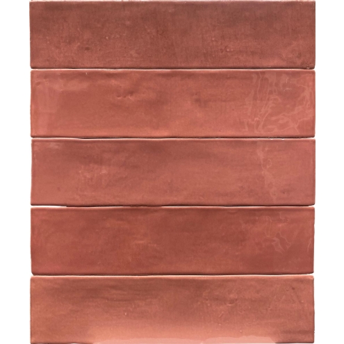 Revoir Paris Studio Rose D Antan glänzend Wandfliese 6,2x25 cm