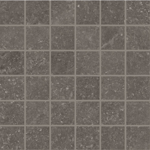 Provenza Saltstone Mosaik 5x5 Black Iron glänzend Matte 30x30 cm