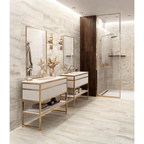 Sant Agostino Akoya Ivory Krystal Boden- und Wandfliese 30x60 cm