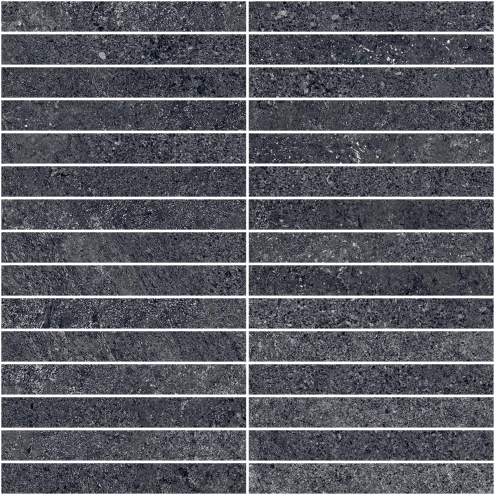 Sant Agostino Bergstone Black Naturale Mosaik Plus 30x30 cm