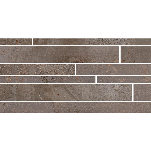 Sant Agostino Oxidart Iron Naturale Mosaik Muretto 22,5x45 cm