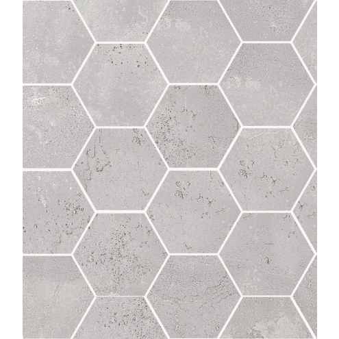 Sant Agostino Oxidart Silver Naturale Mosaik Hexagon 26x30 cm