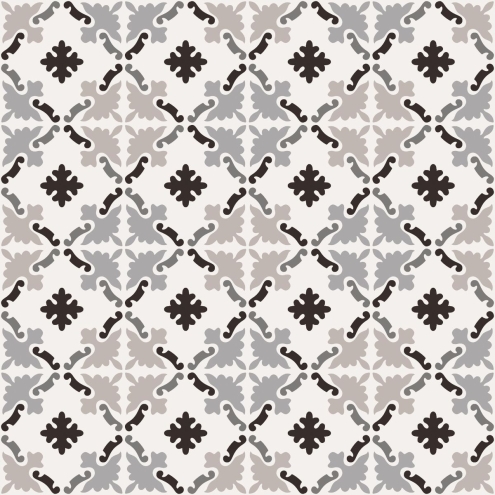 Sant Agostino Patchwork B&W 3 Naturale Boden- und Wandfliese 20x20 cm