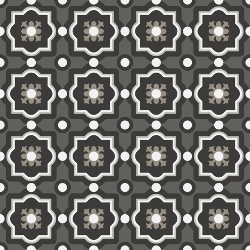 Sant Agostino Patchwork B&W 4 Naturale Boden- und Wandfliese 20x20 cm