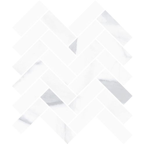 Sant Agostino Themar Statuario Venato Naturale Mosaik Spina 30x30 cm