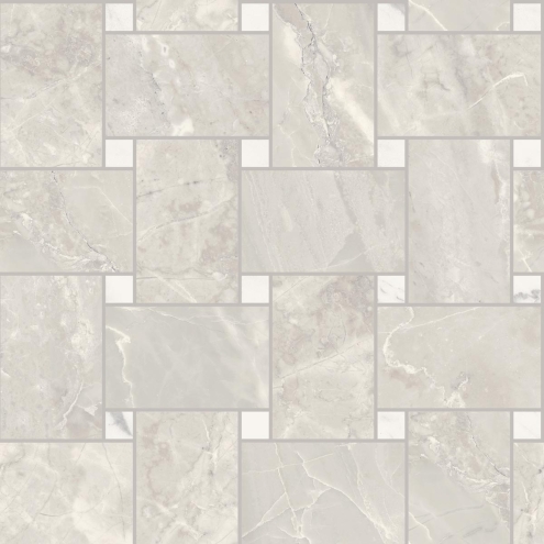 Sant Agostino Trumarmi Silver Krystal Mosaik Maxi Rete 30x30 cm